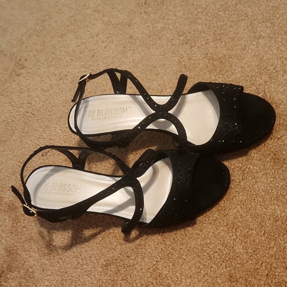 Deblossom Collection strappy heels